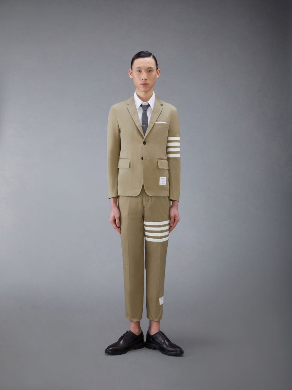 Camisas Thom Browne Oxford 4-Bar Short Sleeve Hombre Blancas | HEI20A74190