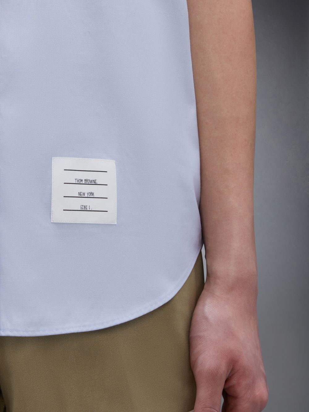 Camisas Thom Browne Oxford 4-Bar Short Sleeve Hombre Azules | UUI18D22898