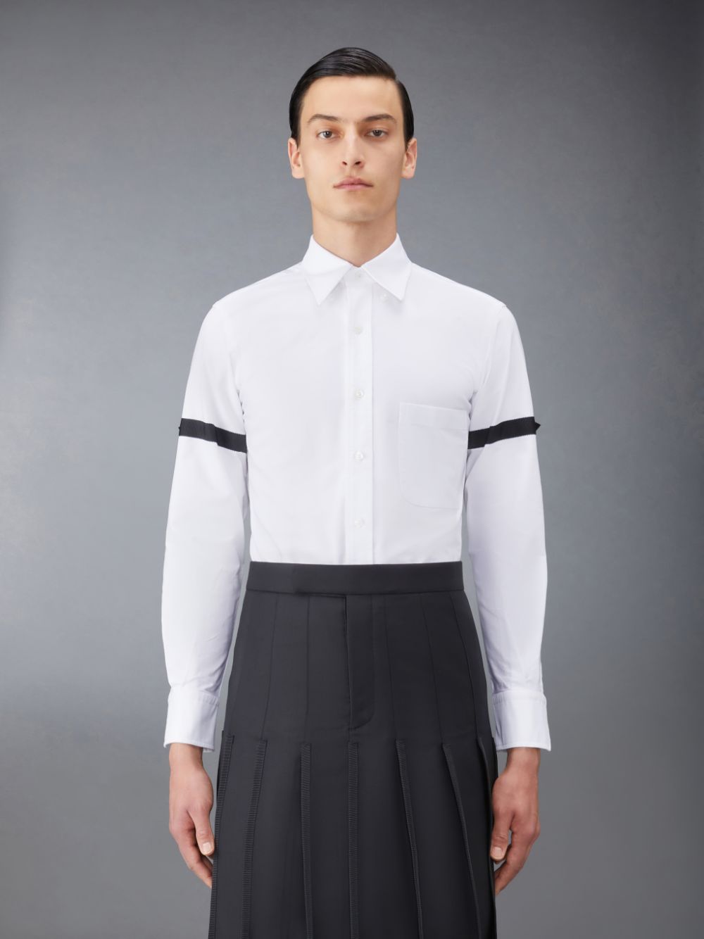 Camisas Thom Browne Oxford Armband Hombre Blancas | VCN93F91549