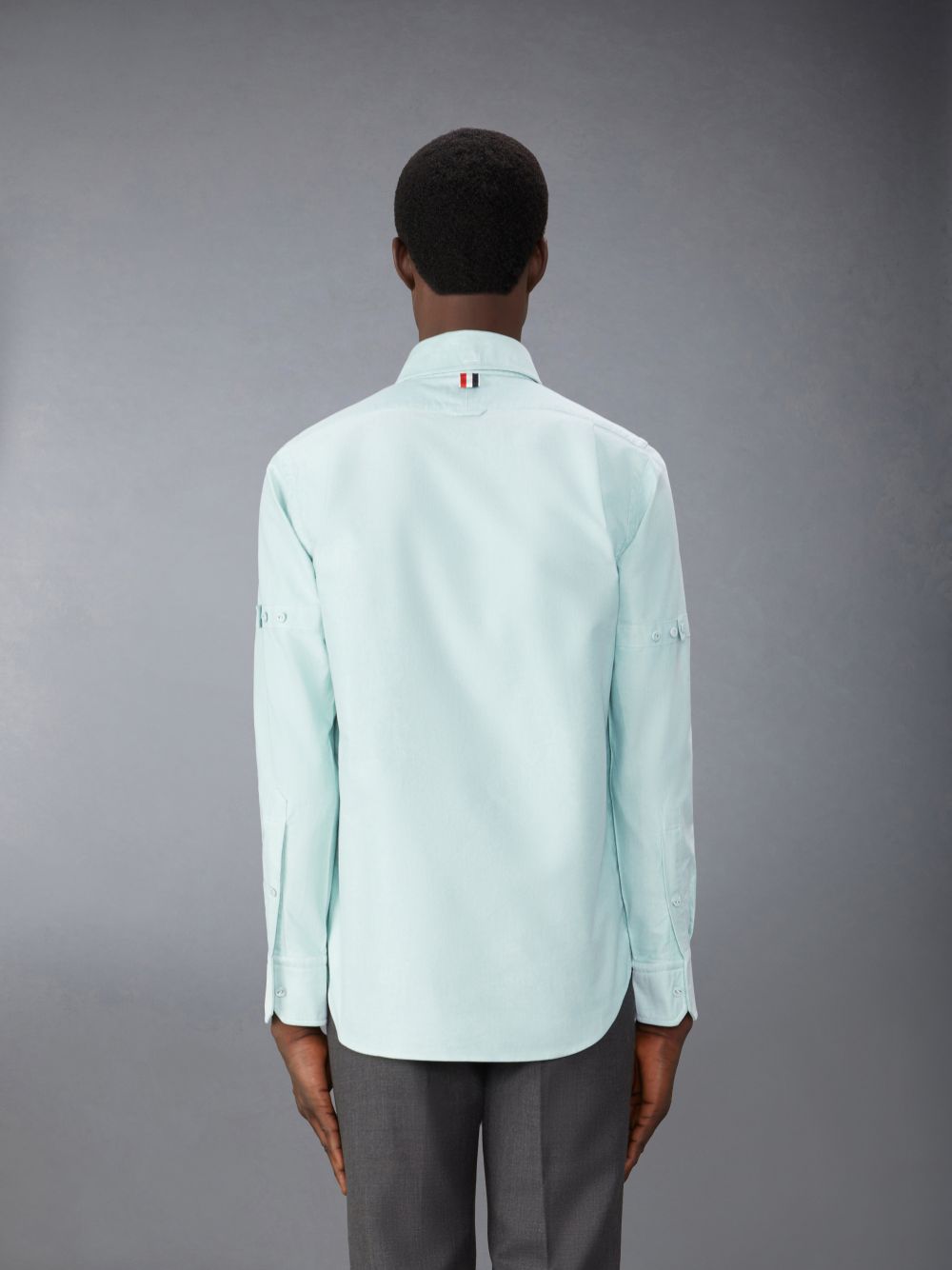 Camisas Thom Browne Oxford Armband Hombre Verde | ACA23N87105
