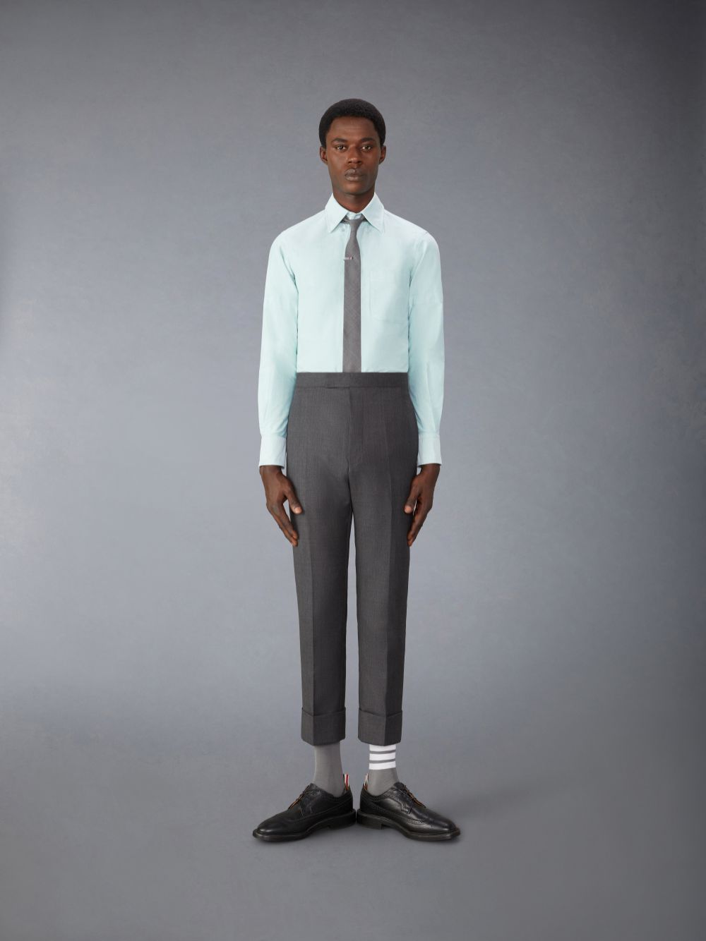 Camisas Thom Browne Oxford Armband Hombre Verde | ACA23N87105