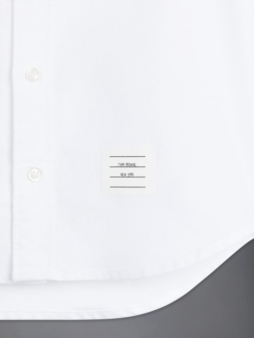 Camisas Thom Browne Oxford Round Collar Niño Blancas | FIU52B78647