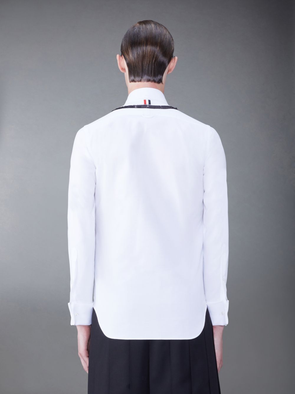Camisas Thom Browne Pique Sequin Hombre Blancas | RYJ11I24869