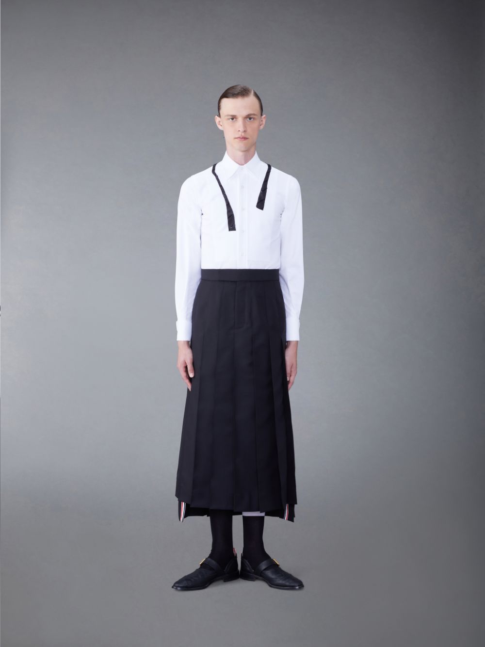 Camisas Thom Browne Pique Sequin Hombre Blancas | RYJ11I24869