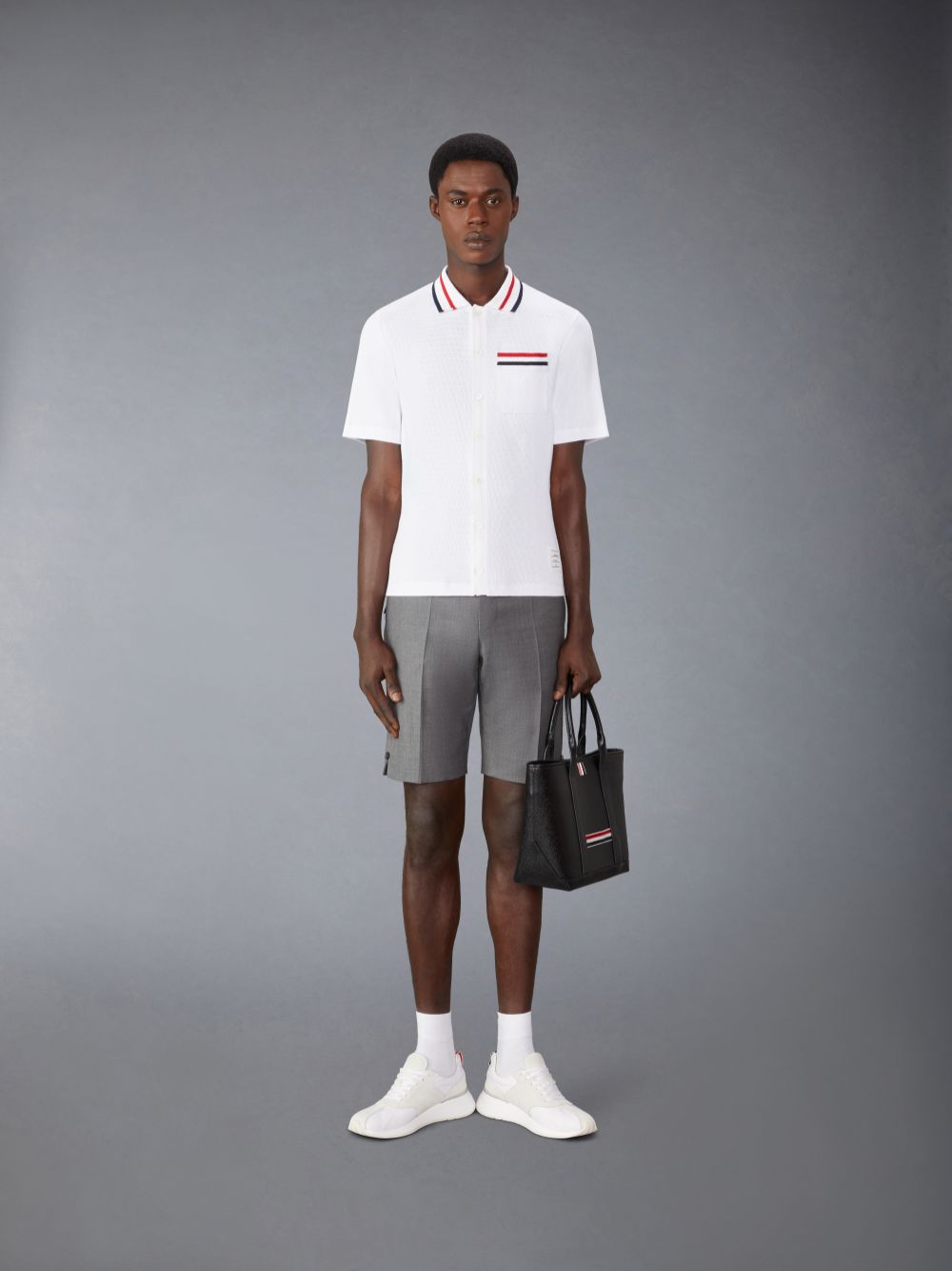 Camisas Thom Browne Pointelle Cotton Hombre Blancas | LIG71Z41902