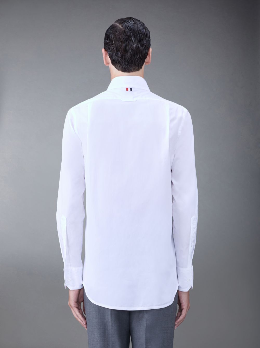 Camisas Thom Browne Poplin Tipping Hombre Blancas | EUO69N63360
