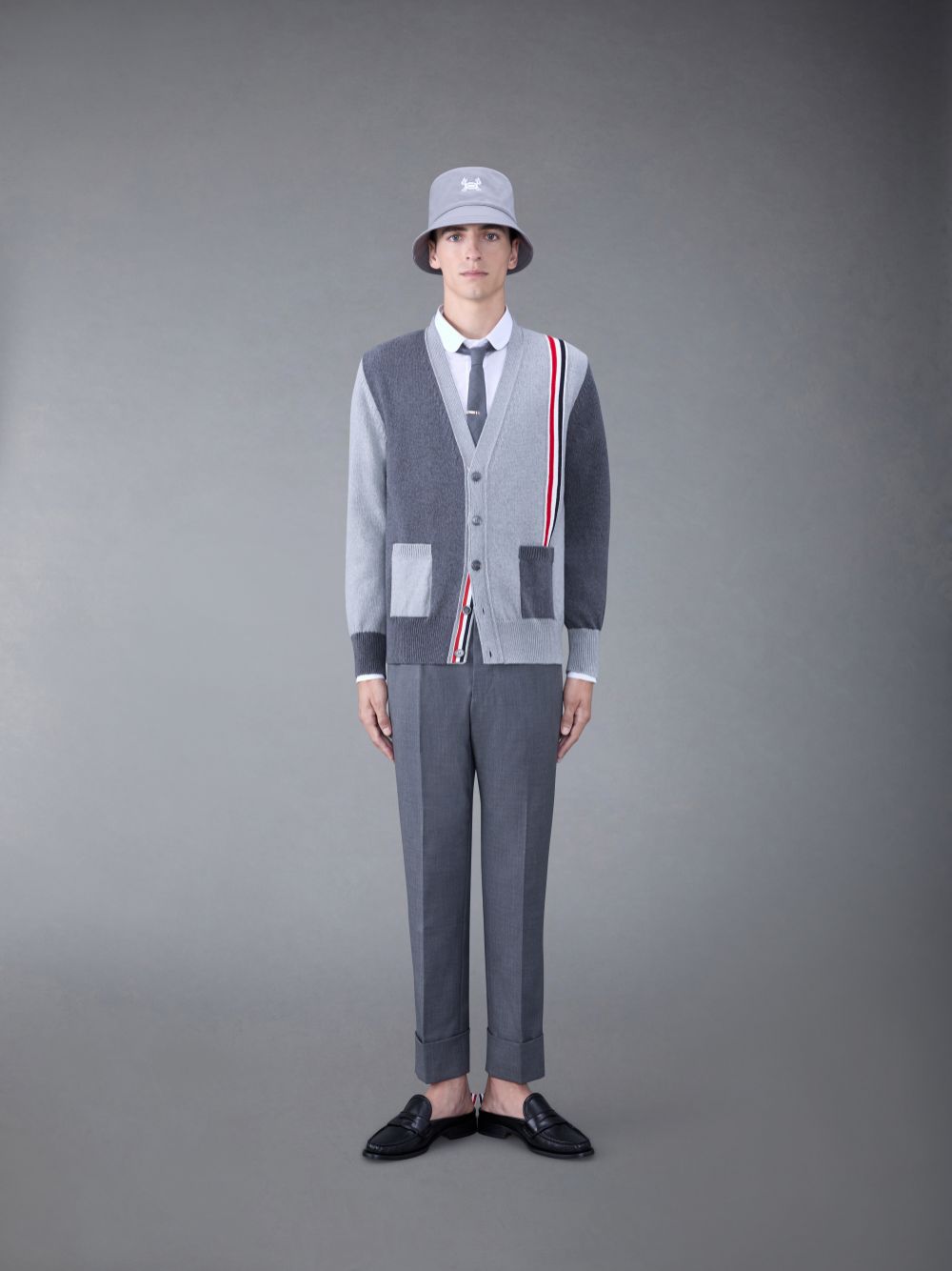 Camisas Thom Browne Poplin Tipping Hombre Blancas | EUO69N63360
