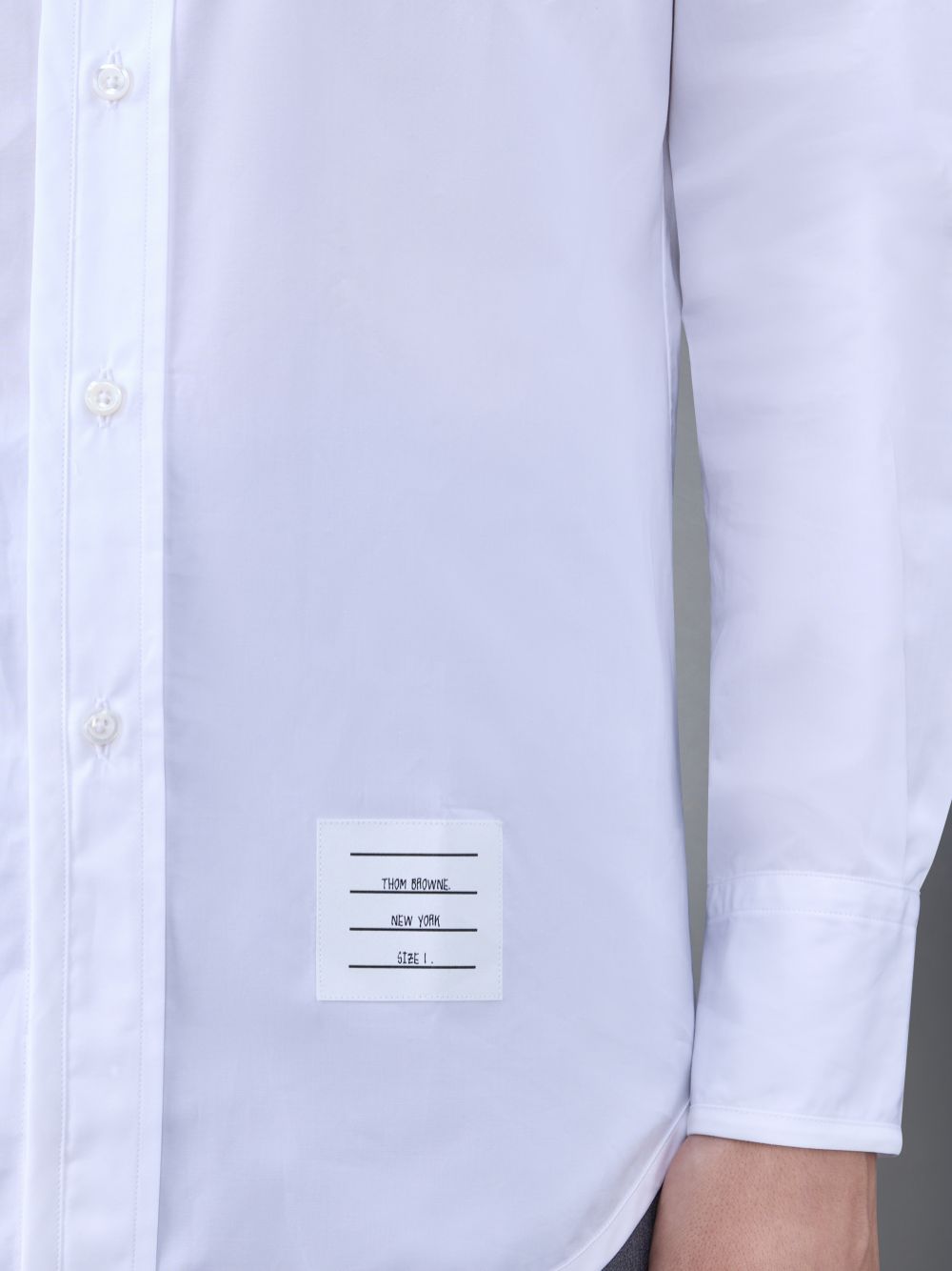 Camisas Thom Browne Poplin Tipping Hombre Blancas | EUO69N63360