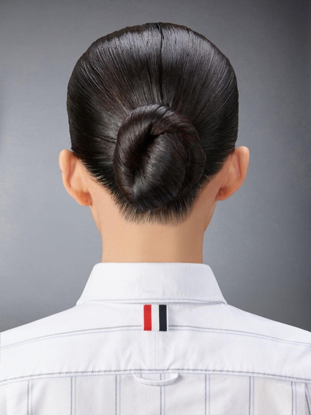 Camisas Thom Browne Stripe Oxford Armband Cropped Mujer Blancas | FQC69X19367