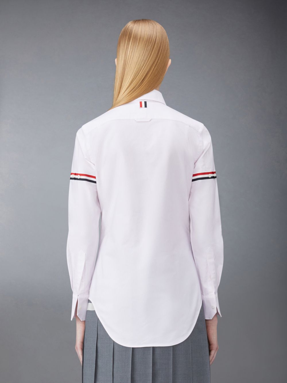 Camisas Thom Browne Stripe Oxford Armband Classic Round Collar Mujer Rosas | LZG99W16864