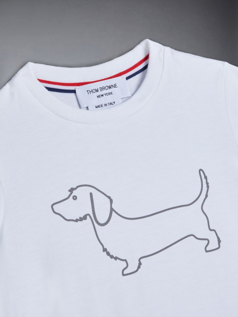 Camiseta Thom Browne Cotton Hector Niño Blancas | DXX52C99683