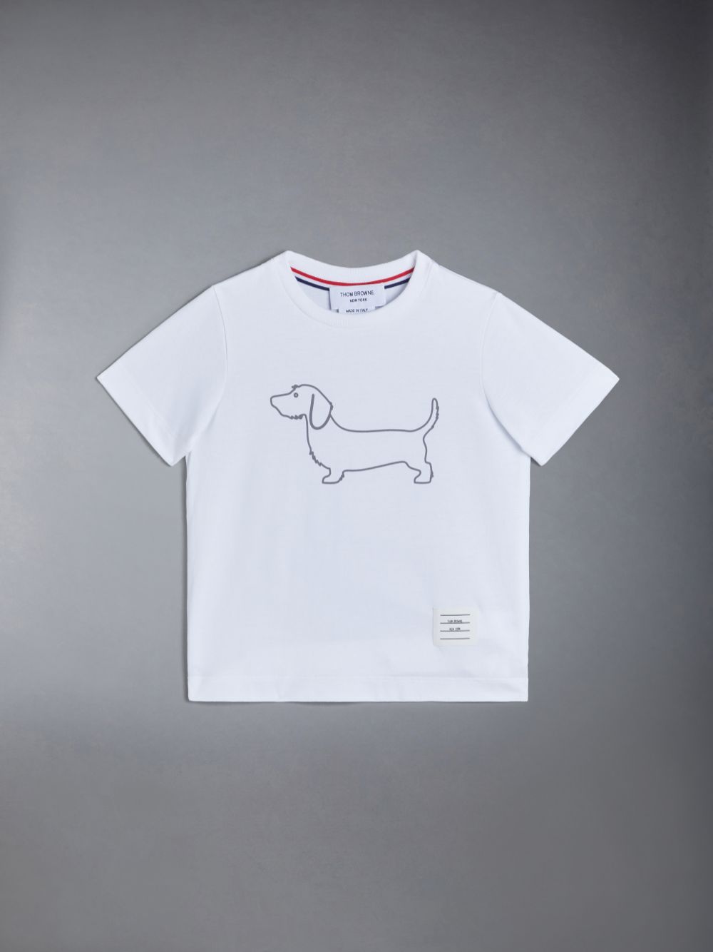 Camiseta Thom Browne Cotton Hector Niño Blancas | DXX52C99683