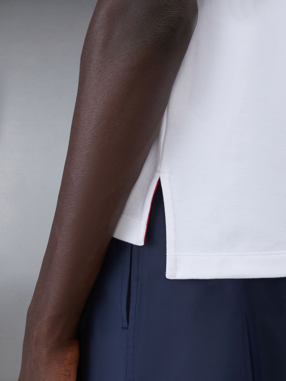 Camiseta Thom Browne Cotton Milano Oversized Pocket Hombre Blancas | ZRW81I33171