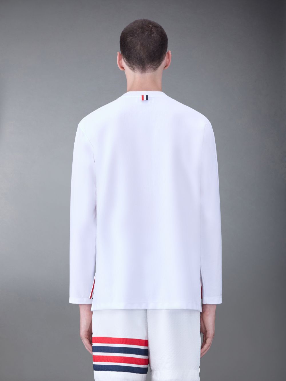 Camiseta Thom Browne Jersey Oversized Hombre Blancas | NTV46Q97557