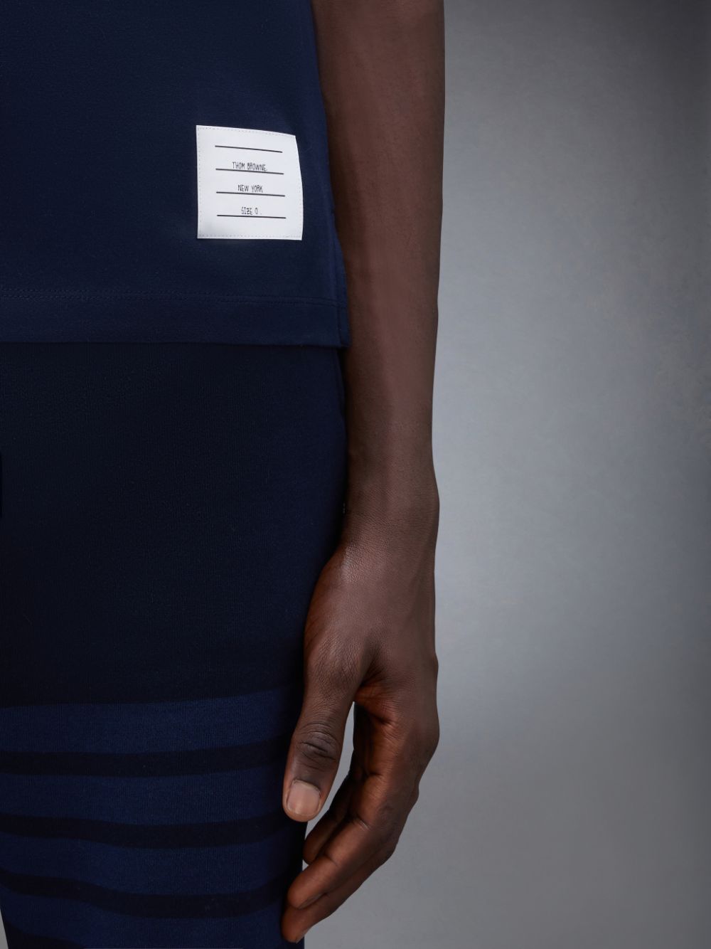 Camiseta Thom Browne Jersey Relaxed Side Slit Hombre Azules | VBL71K94498