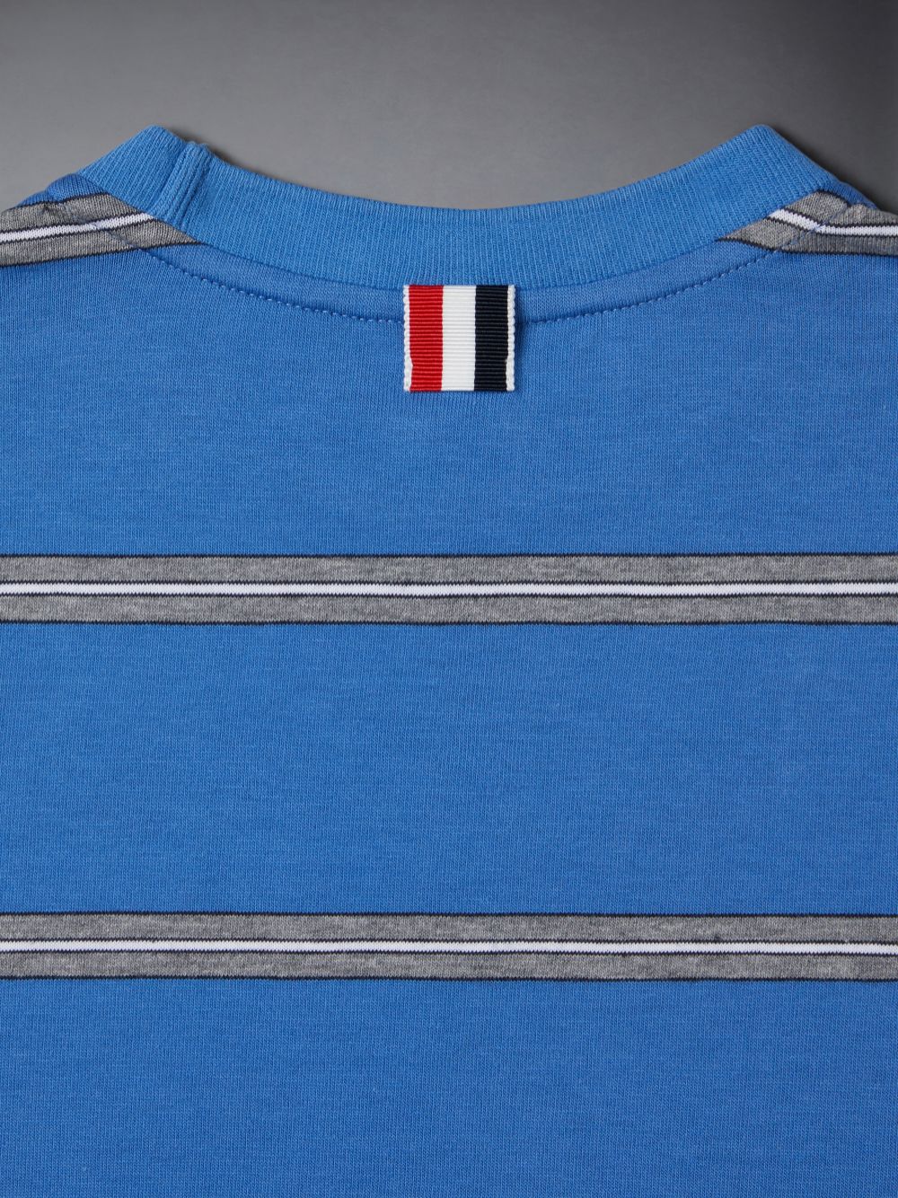 Camiseta Thom Browne Mid Weight Jersey Striped Niño Azules | JCY30Z62739
