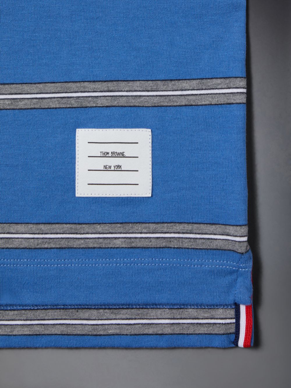 Camiseta Thom Browne Mid Weight Jersey Striped Niño Azules | JCY30Z62739