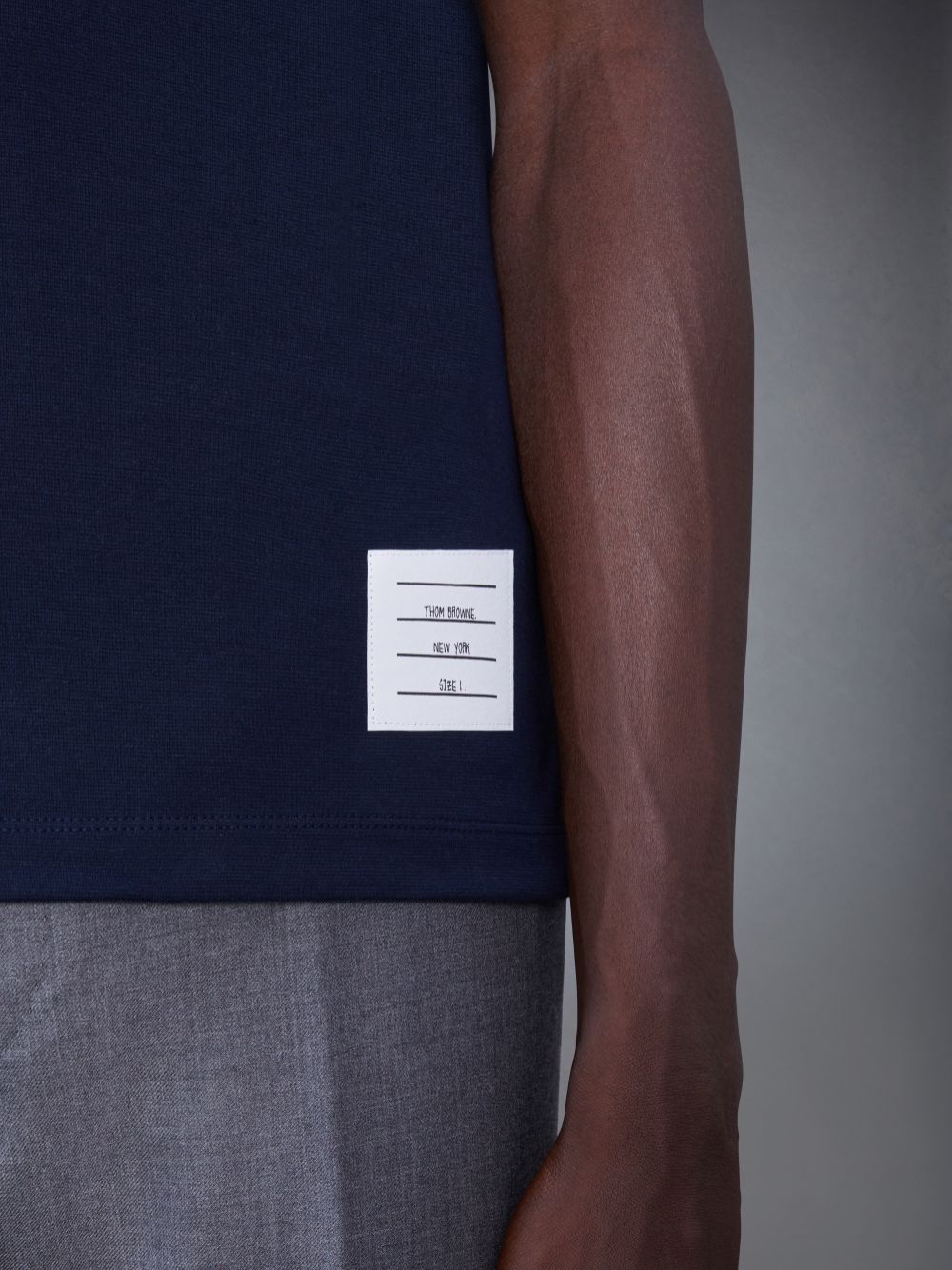 Camiseta Thom Browne Oversized Short Sleeve Pocket Hombre Azules | WMU89X24306