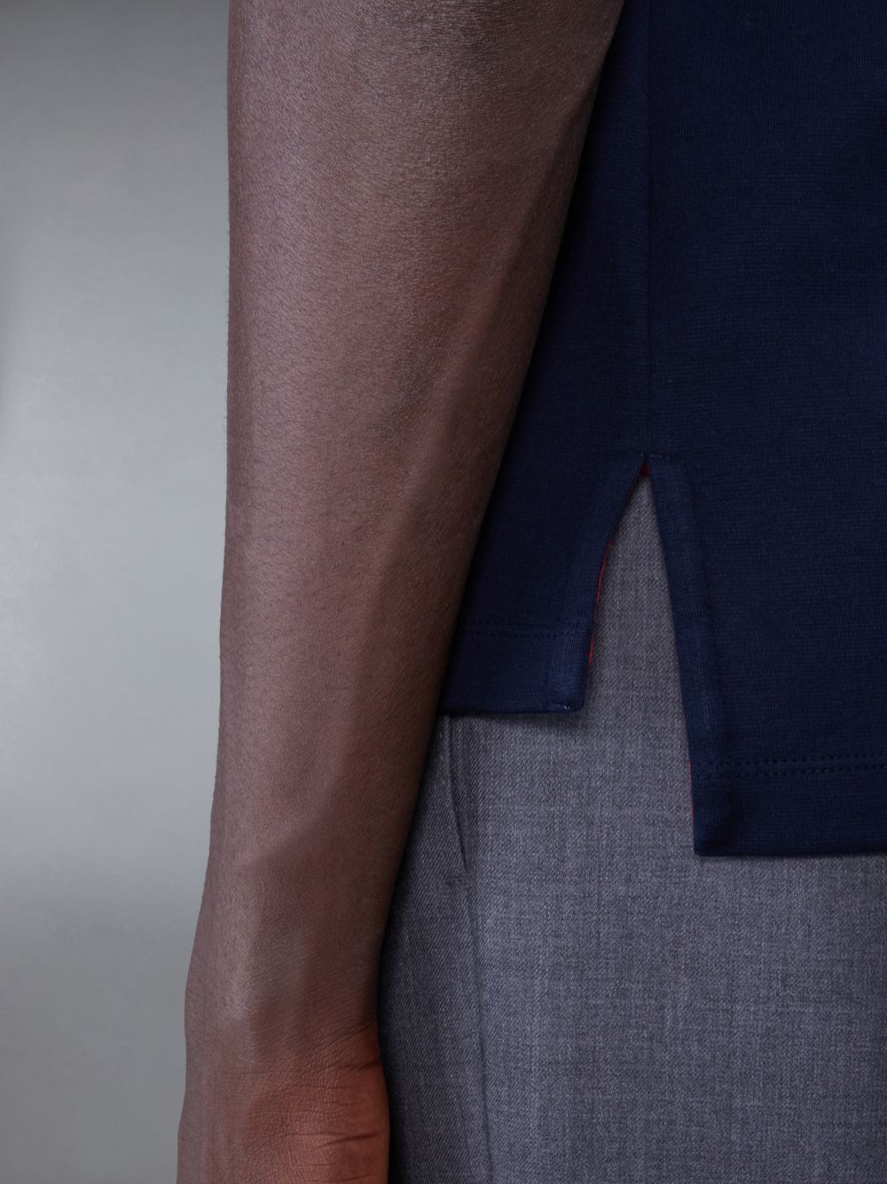 Camiseta Thom Browne Oversized Short Sleeve Pocket Hombre Azules | WMU89X24306