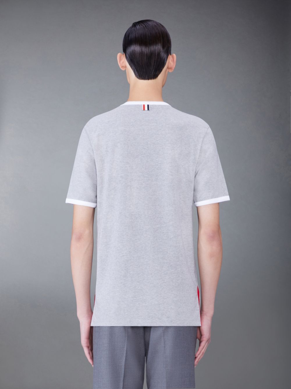Camiseta Thom Browne Ringer Hombre Gris | KTX90U23432