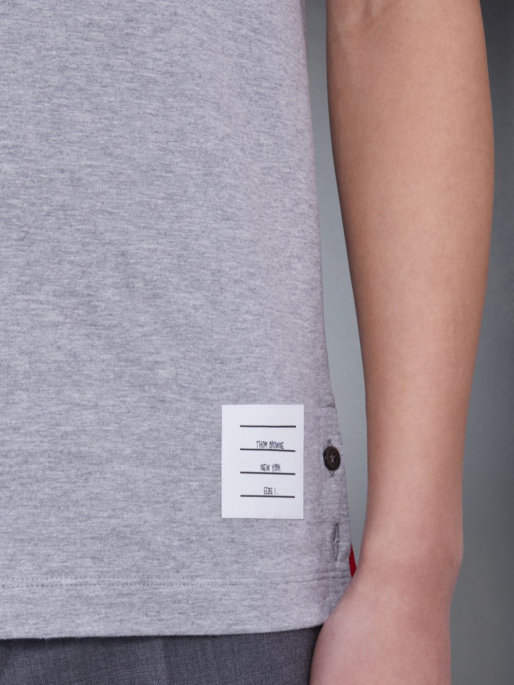 Camiseta Thom Browne Ringer Hombre Gris | KTX90U23432