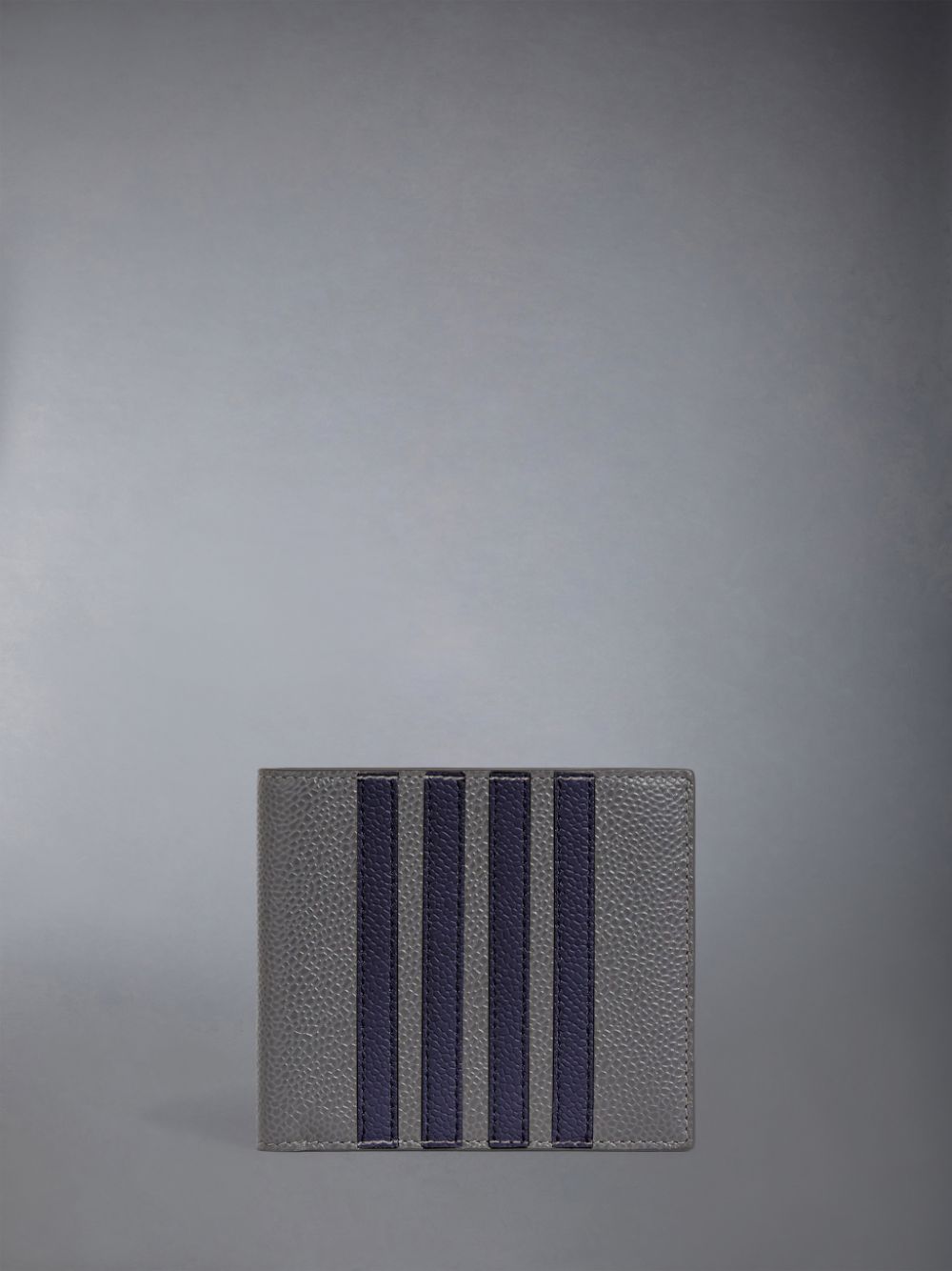 Carteras Thom Browne 4-bar stripe bifold cardholder Hombre Gris | RZN97Y04224