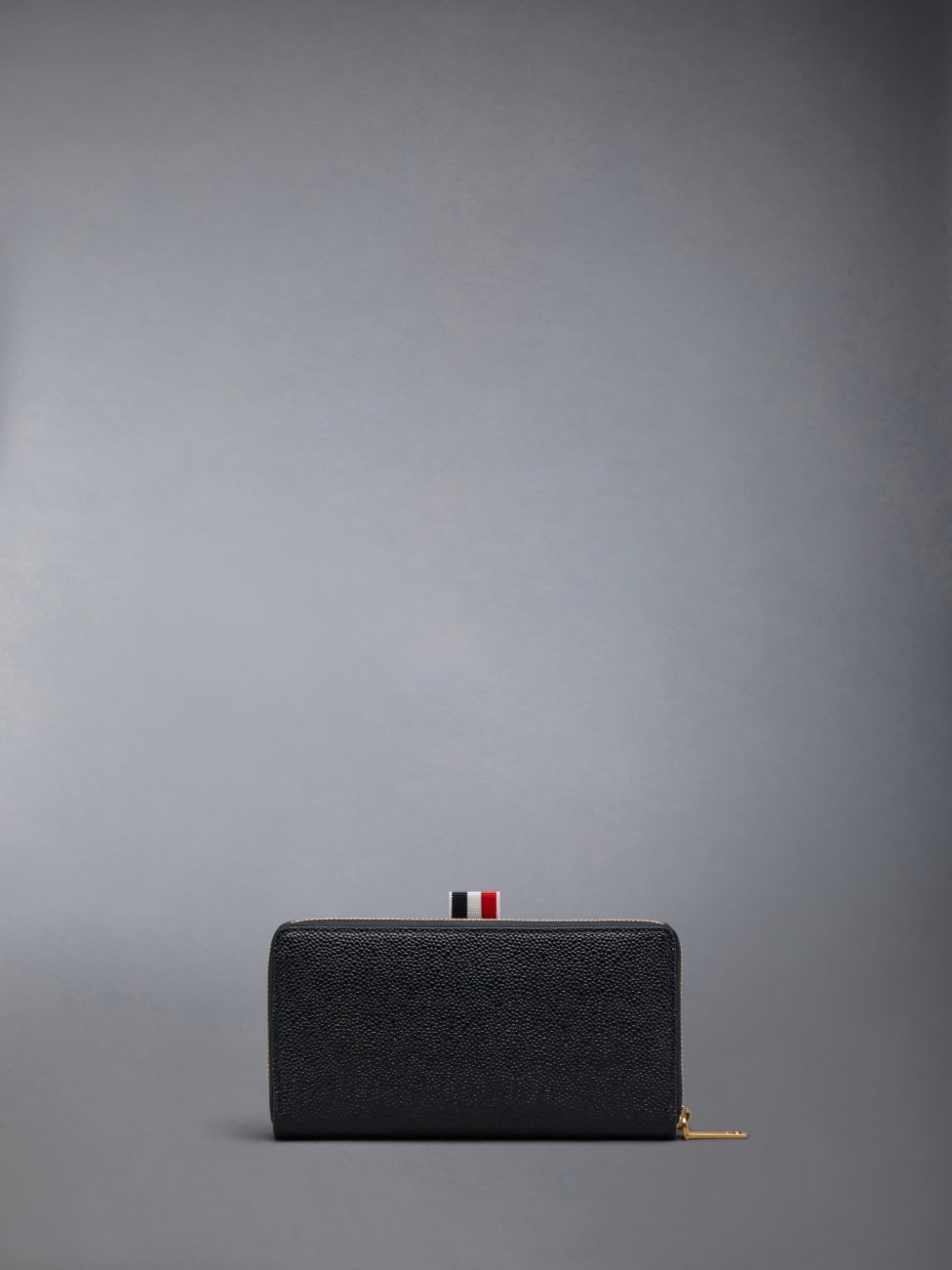 Carteras Thom Browne Pebble Grain Leather Slim Long Ziparound Purse Mujer Negras | BML11C59637