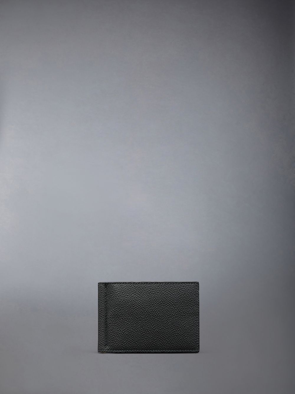 Carteras Thom Browne Pebble Grain Leather Money Clip Hombre Gris | ESV51K57244