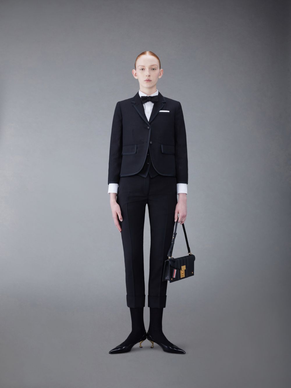 Chaleco Thom Browne Fresco Classic 5-Button Mujer Negras | XPA23F77741