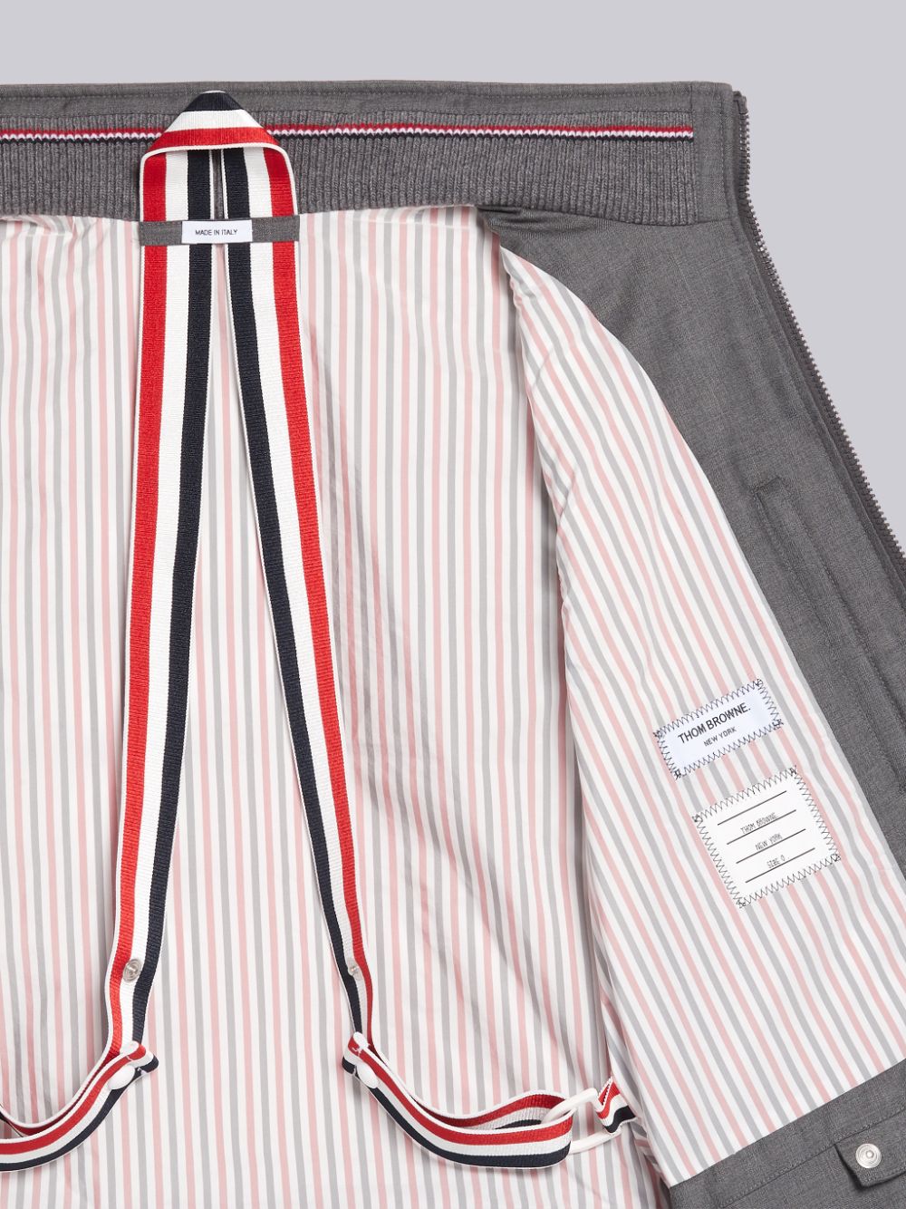Chaleco Thom Browne Medium Down Filled Super 120s Twill Ski Hombre Gris | ZJJ80U06842