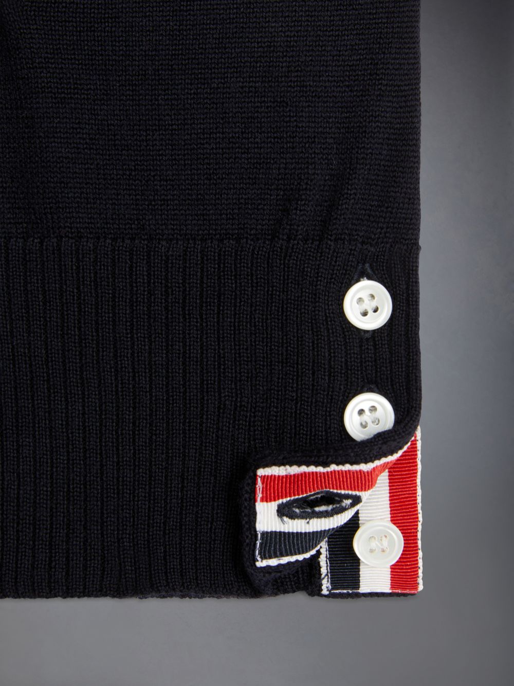 Chaleco Thom Browne Wool Stripe V-neck Cardigan Niño Azules | XTP10U66823