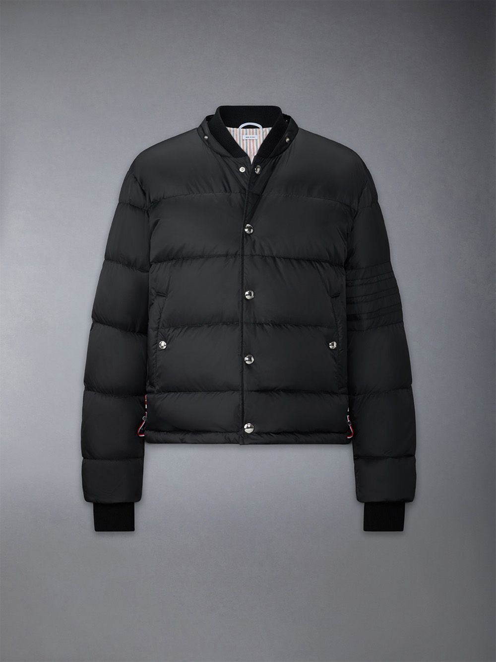 Chaquetas Thom Browne Downfilled 4-bar Hooded Bomber Hombre Negras | KPU93J16174
