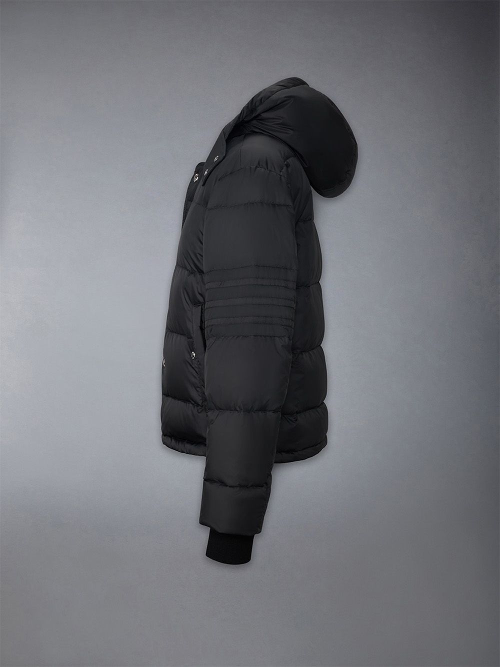Chaquetas Thom Browne Downfilled 4-bar Hooded Bomber Hombre Negras | KPU93J16174