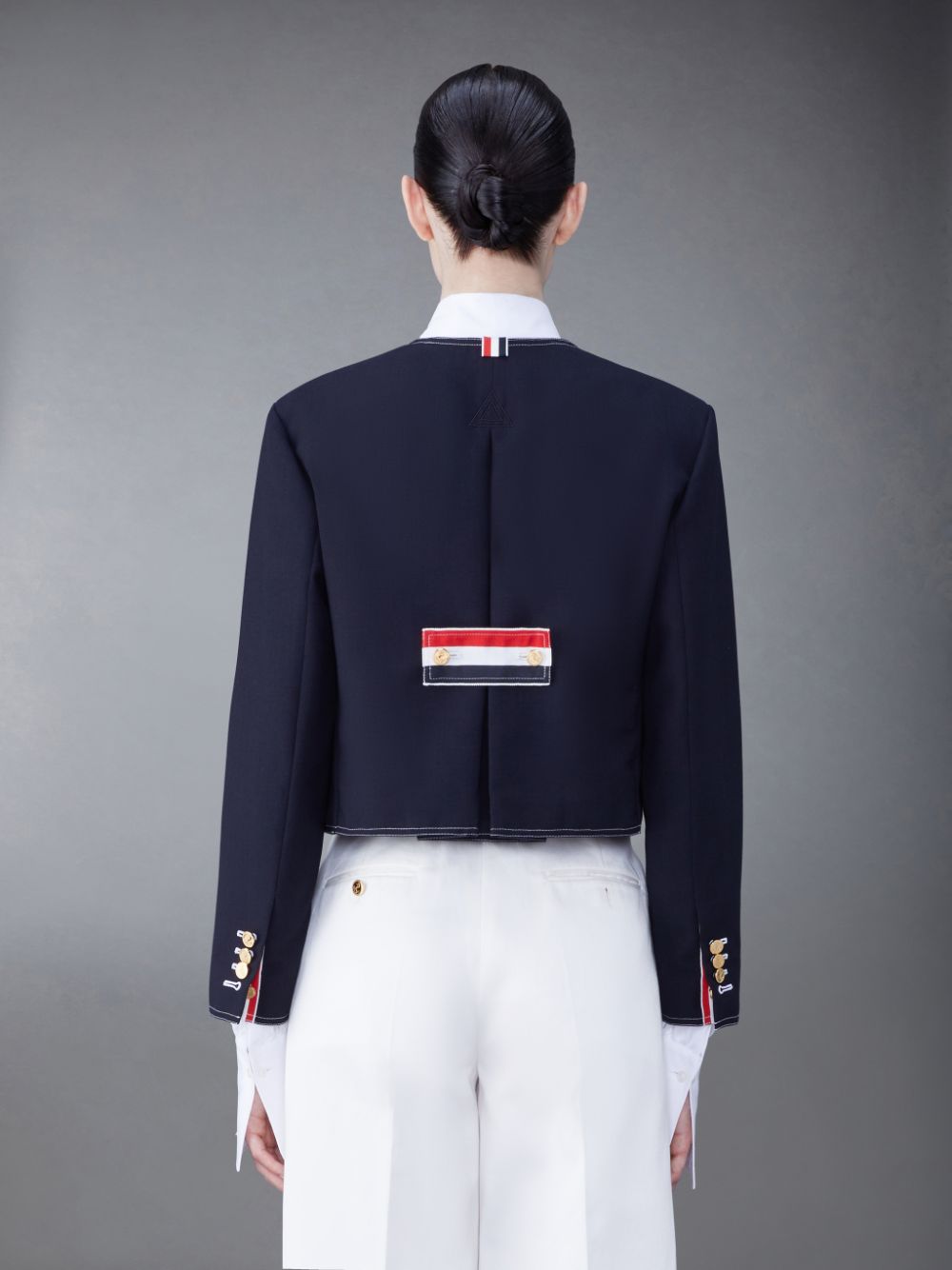 Chaquetas Thom Browne Fresco Box Pleat Cardigan Mujer Azules | LXS76K06056