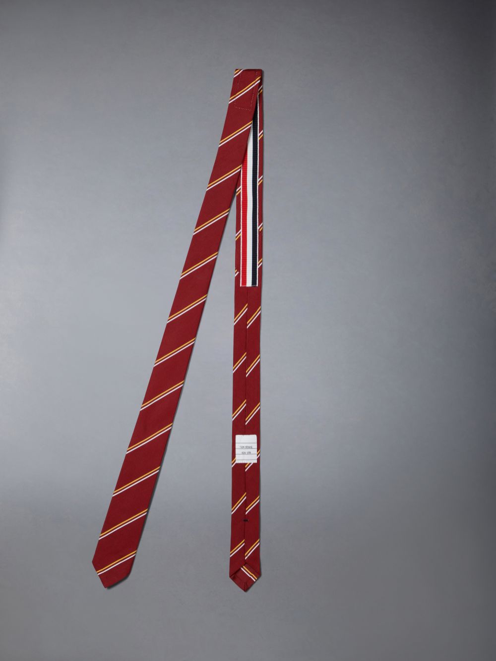 Corbatas Thom Browne Stripe Mogador Classic Hombre Rojas | MVP08U81806