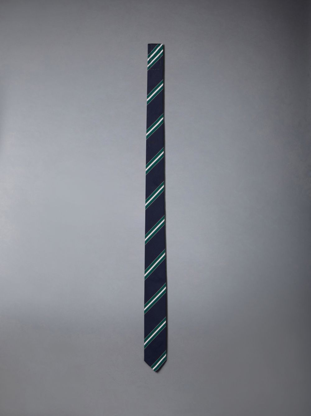 Corbatas Thom Browne Stripe Mogador Classic Mujer Azules | XZX62H99452