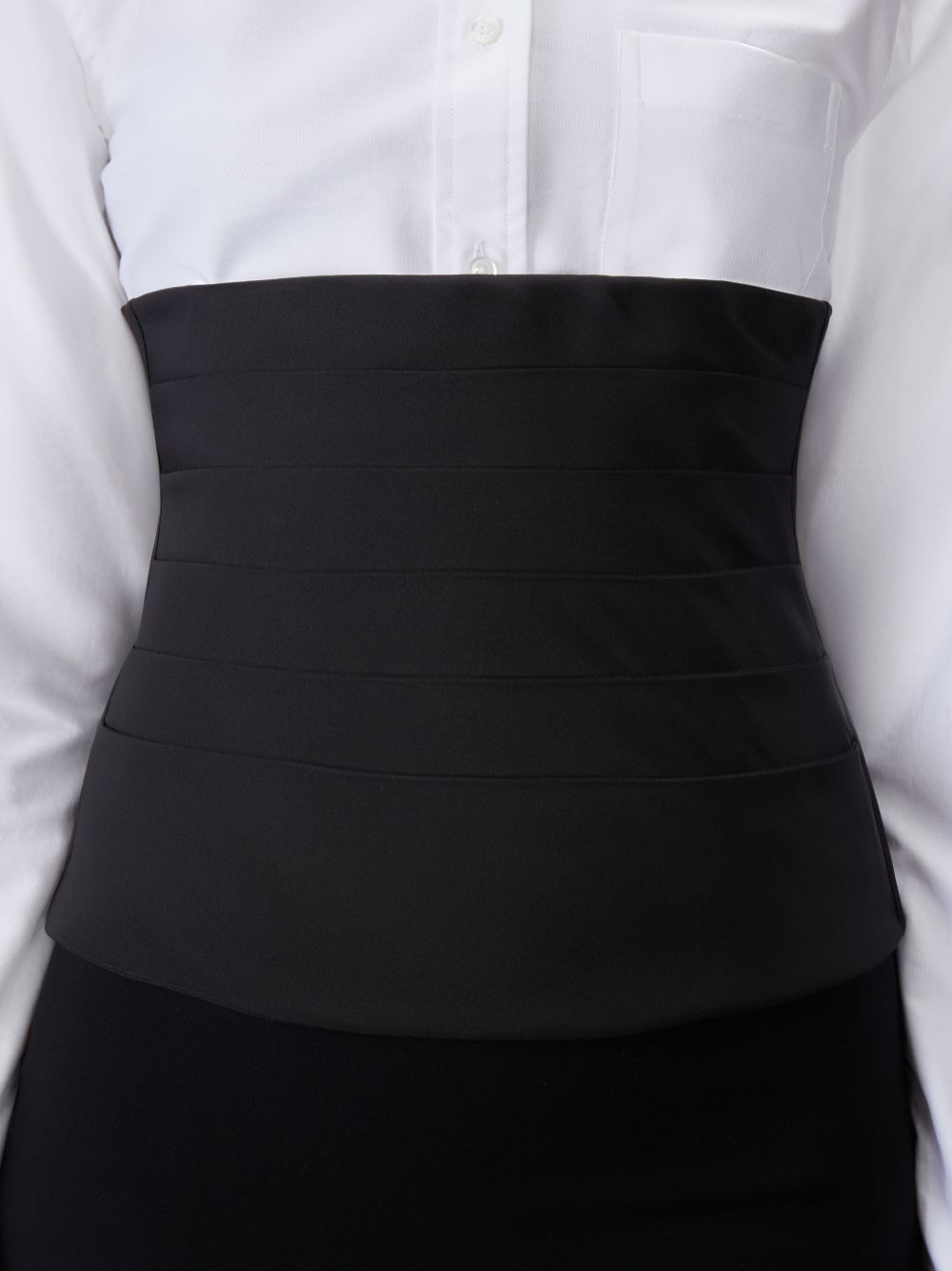 Corsé Thom Browne Silk Faille Cummerbund Corset Mujer Negras | YLB91P26073