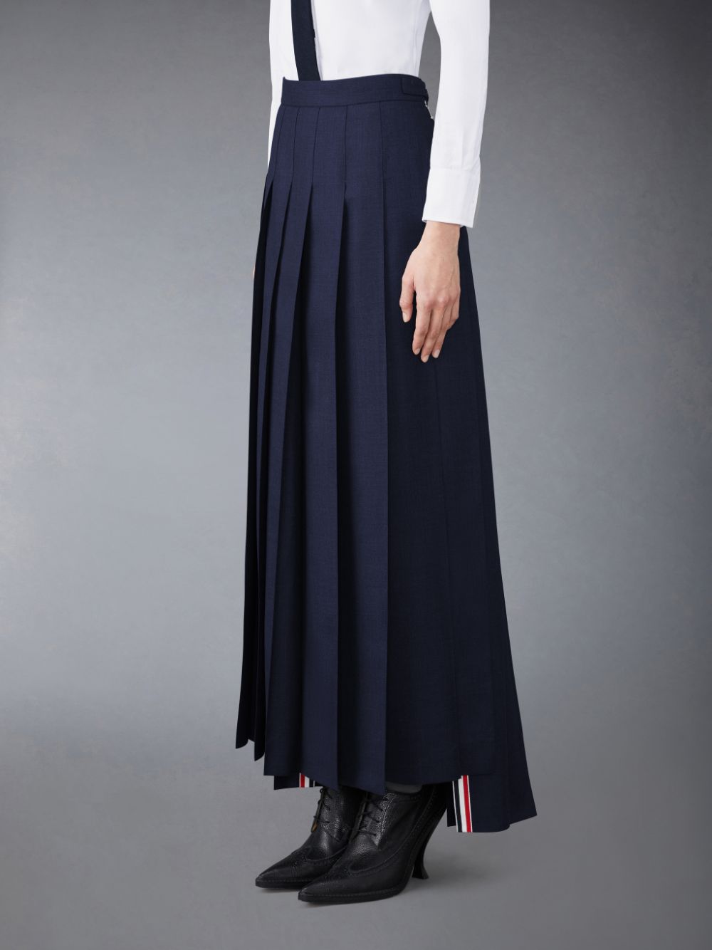 Falda Thom Browne Twill Pleated Long Mujer Azules | RVL69N42166
