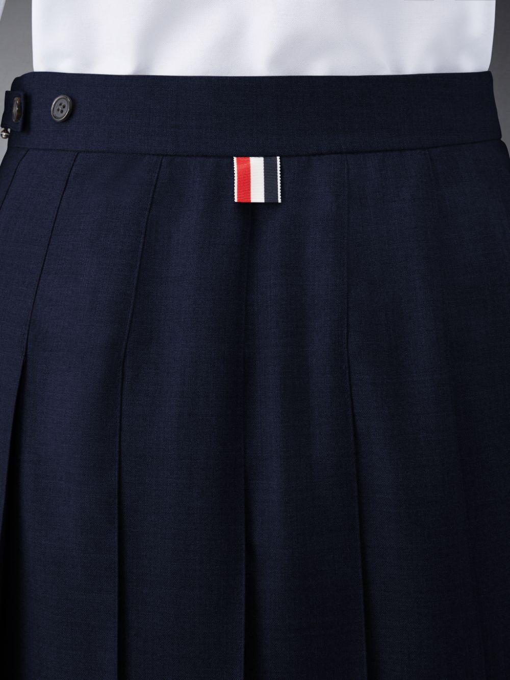 Falda Thom Browne Twill Pleated Mini Mujer Azules | JGV81Z64862