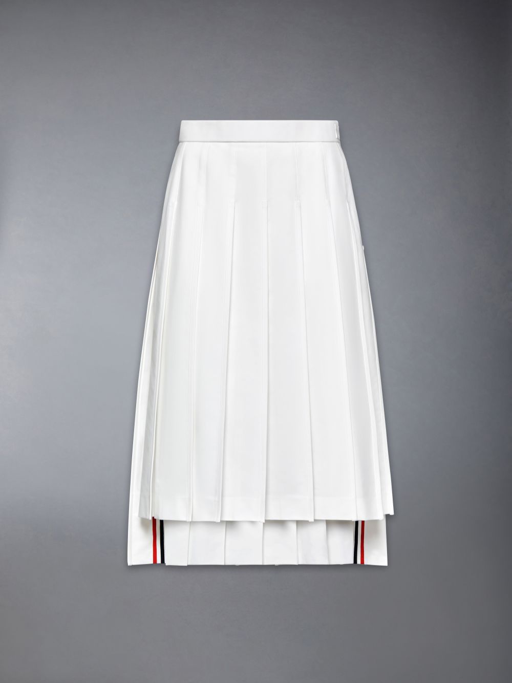 Falda Thom Browne Typewriter Self Tipping Midi Pleated Mujer Blancas | UDE17R90615