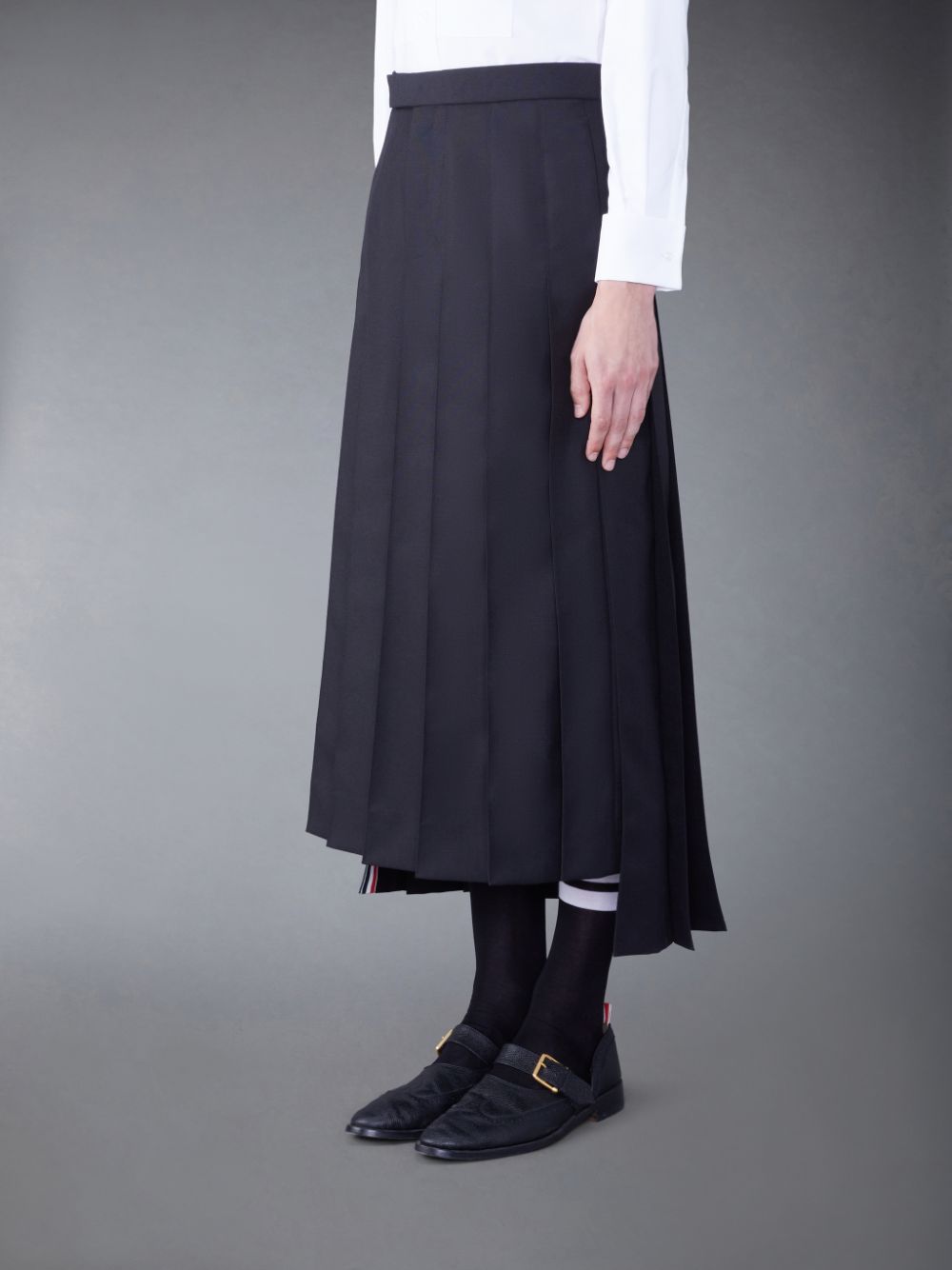 Falda Thom Browne Wool Classic Pleated Hombre Negras | QPQ16Q29458
