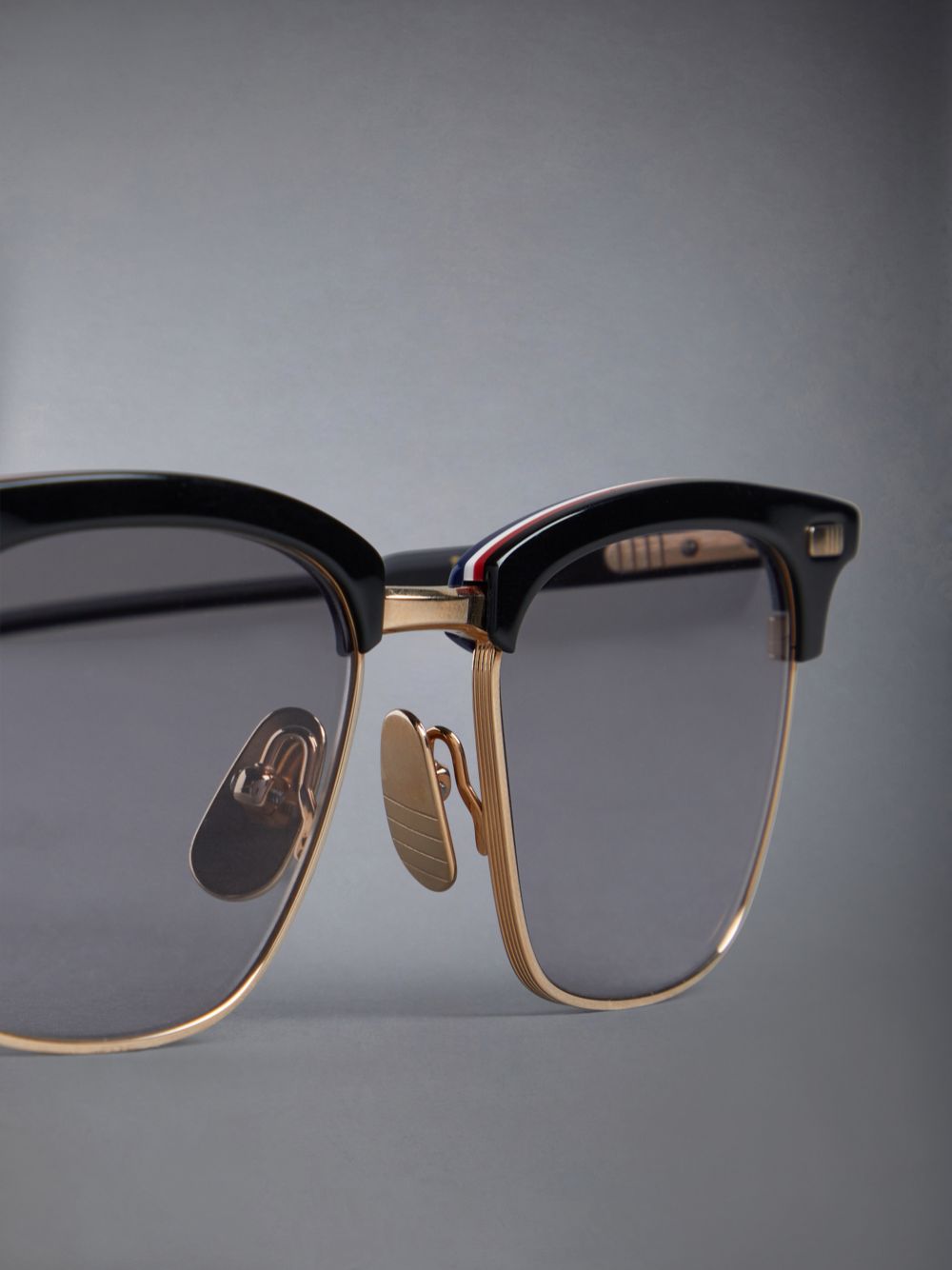 Gafas de Sol Thom Browne Acetate And Titanium Rectangular Hombre Negras | UMI91F58482