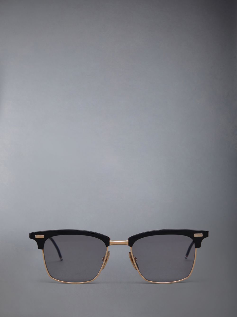 Gafas de Sol Thom Browne Acetate And Titanium Rectangular Hombre Negras | UMI91F58482