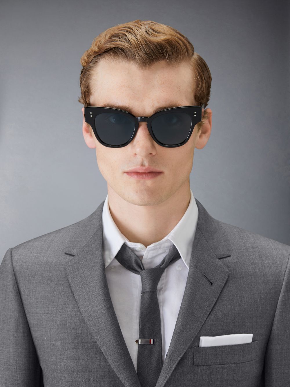 Gafas de Sol Thom Browne Acetate Cateye Mujer Negras | PKD24Q91879