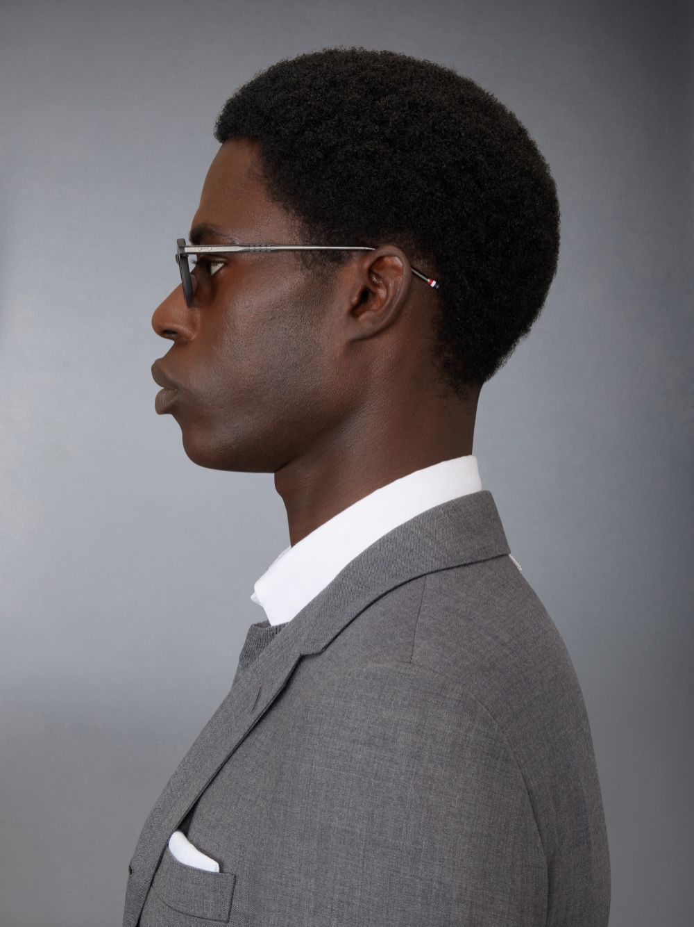 Gafas de Sol Thom Browne Acetate Oval Hombre Gris | SIJ69B76792