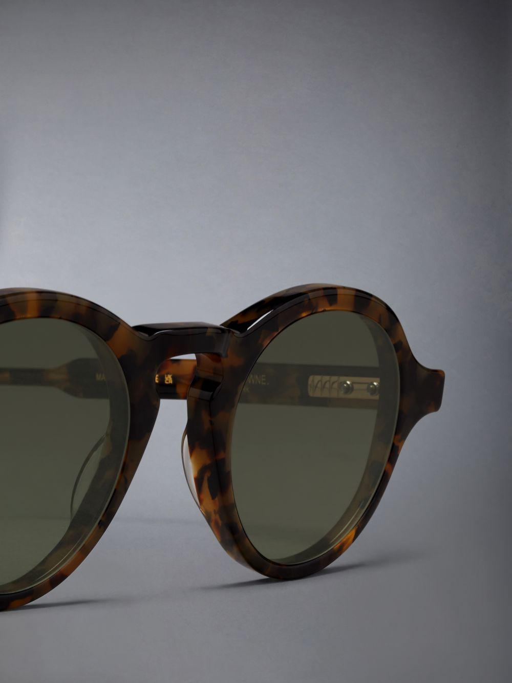 Gafas de Sol Thom Browne Acetate Round Hombre Marrones Oscuro | BPC08L31535