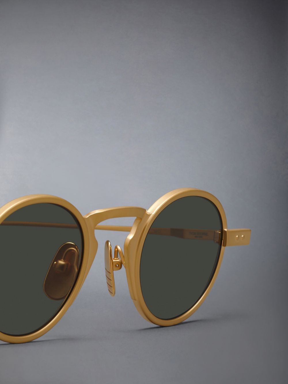 Gafas de Sol Thom Browne Titanium Round Mujer Doradas | SZA99Z32118