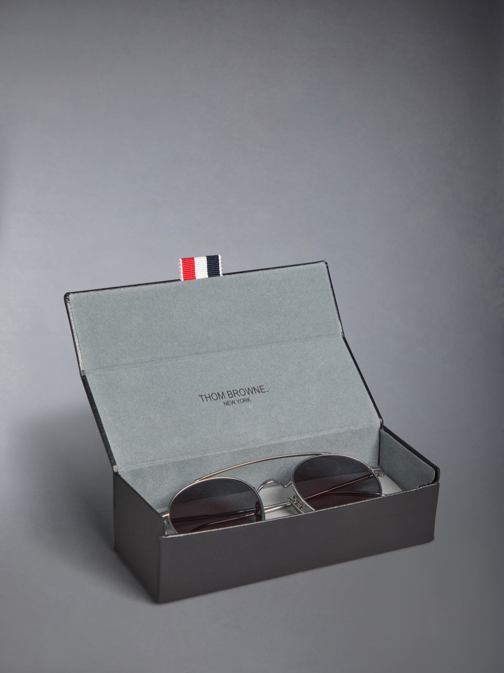 Gafas de Sol Thom Browne Titanium Round Mujer Gris | TCF19Q13070