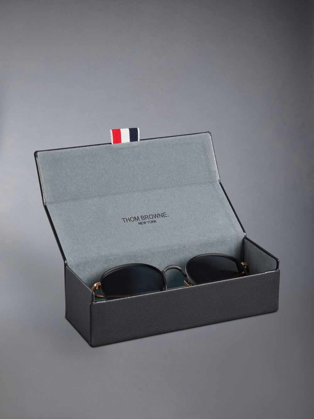 Gafas de Sol Thom Browne Titanium Round Mujer Negras | JGC75L36029