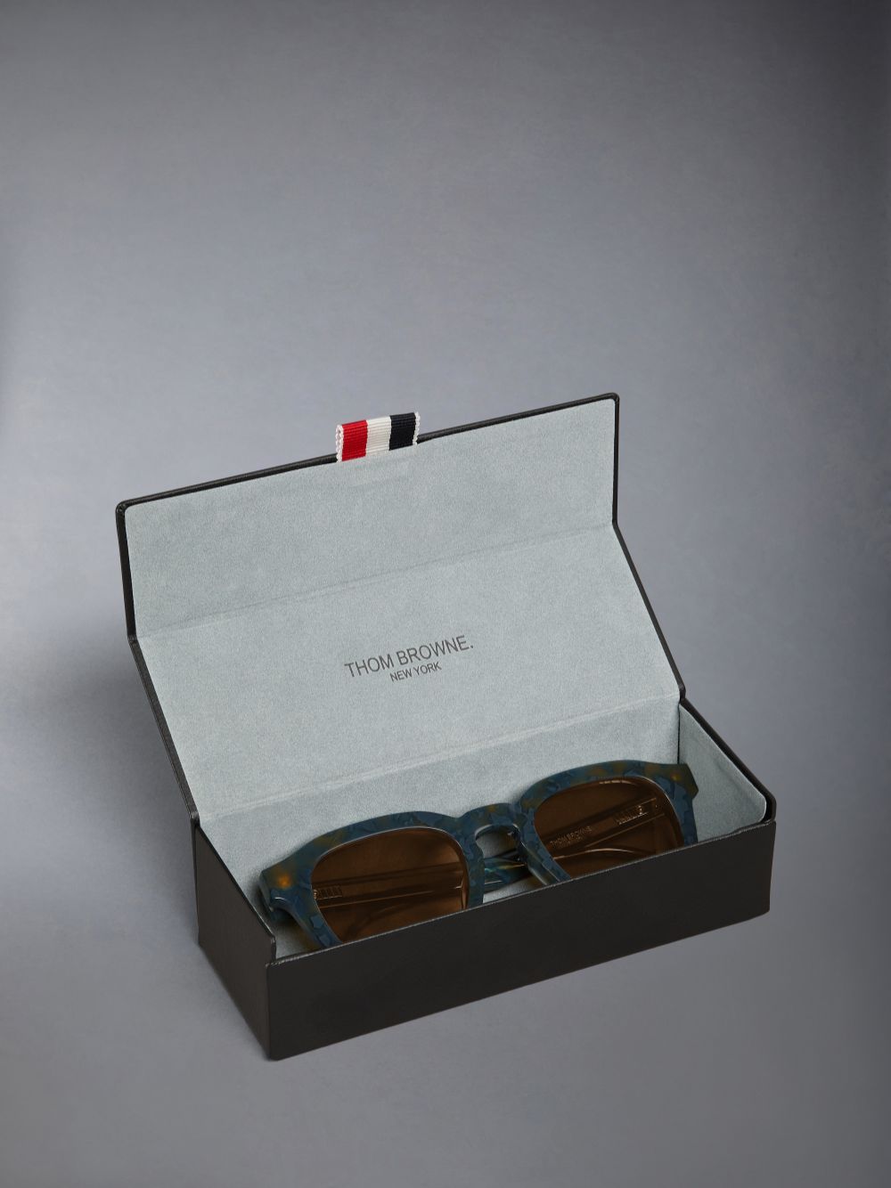 Gafas de Sol Thom Browne Tortoise Acetate Rectangular Mujer Azules | NXC91C32219